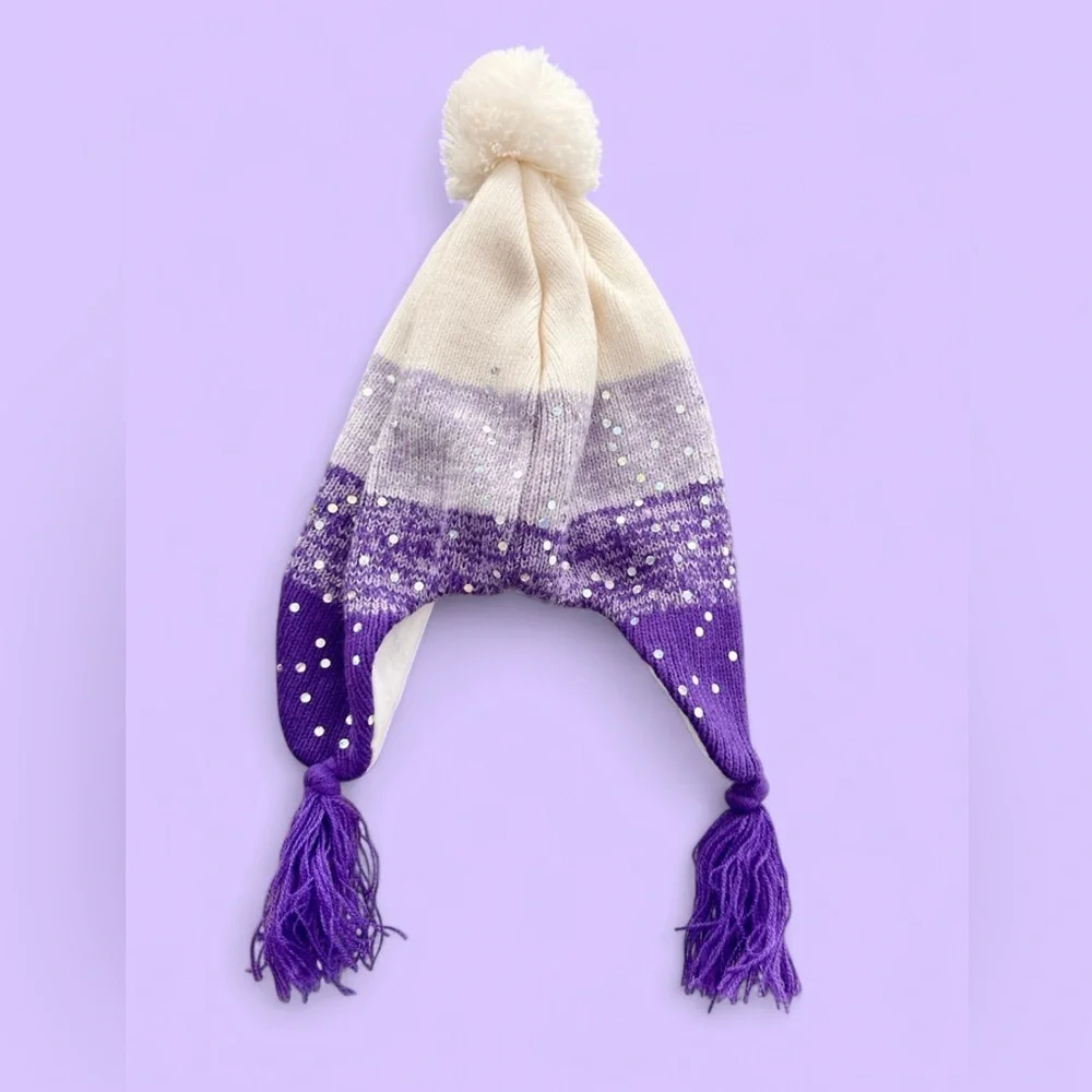 Target Little Girls Hat and Snow Mittens